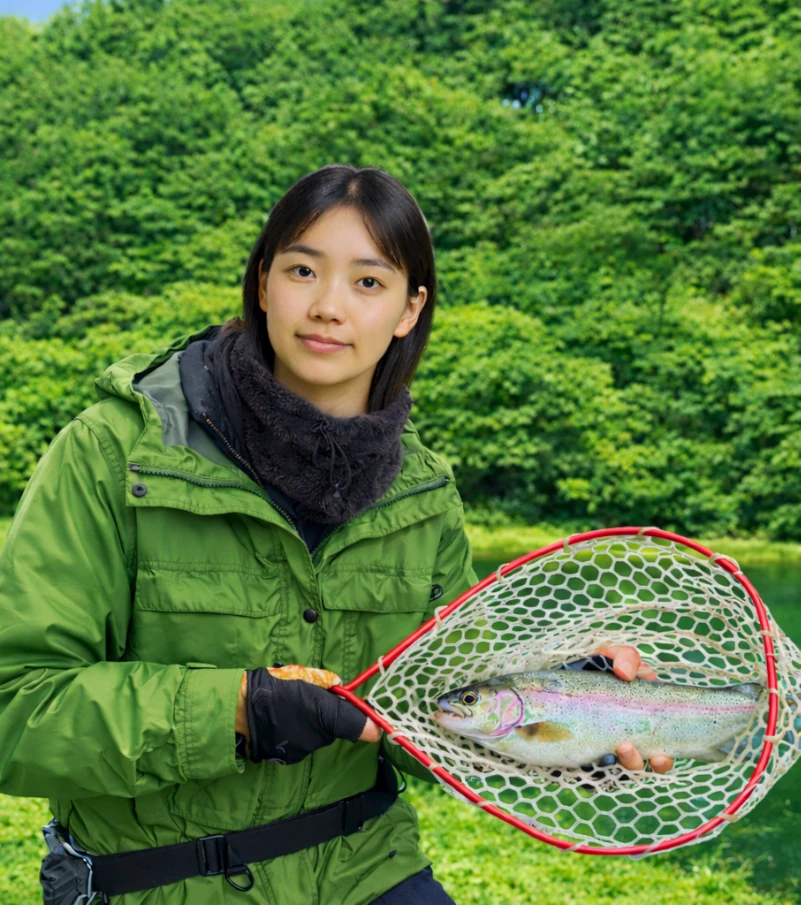 ジョイフィールド in Tsuganeでニジマスの釣果を得た森永.webp